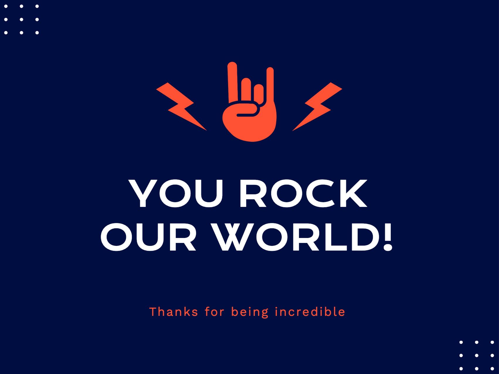 Earth-Shaking Awesomeness eCard Template