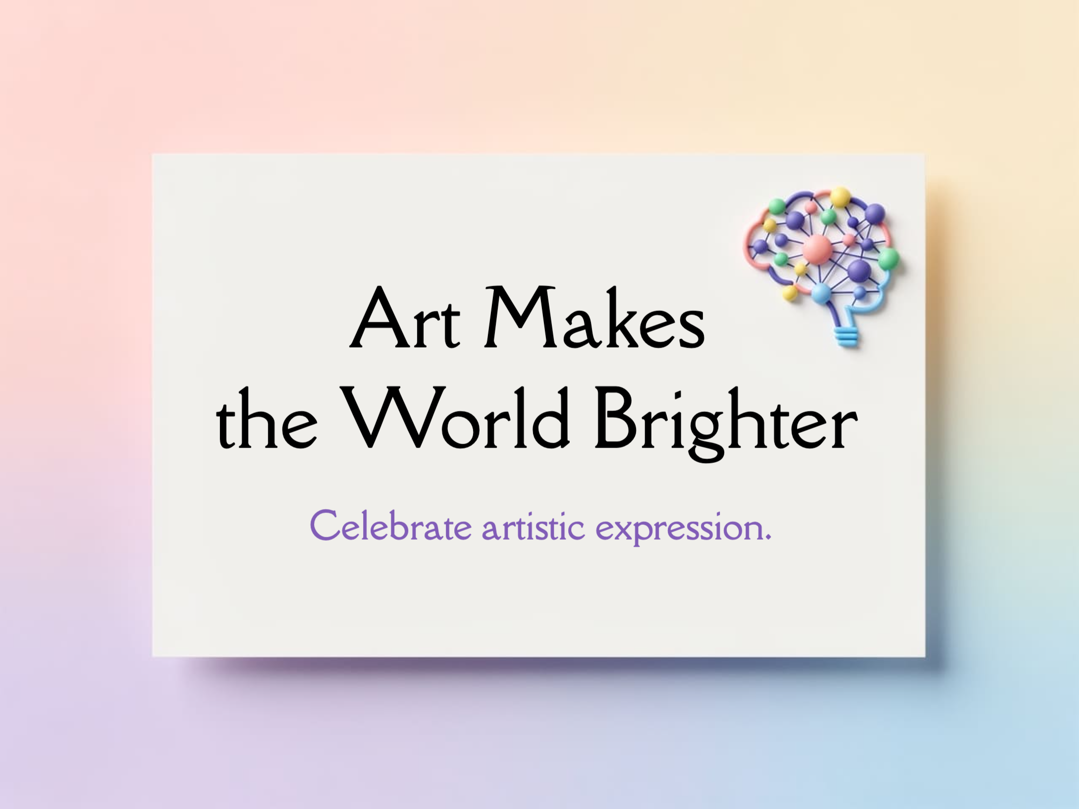 Colors of Creativity eCard Template