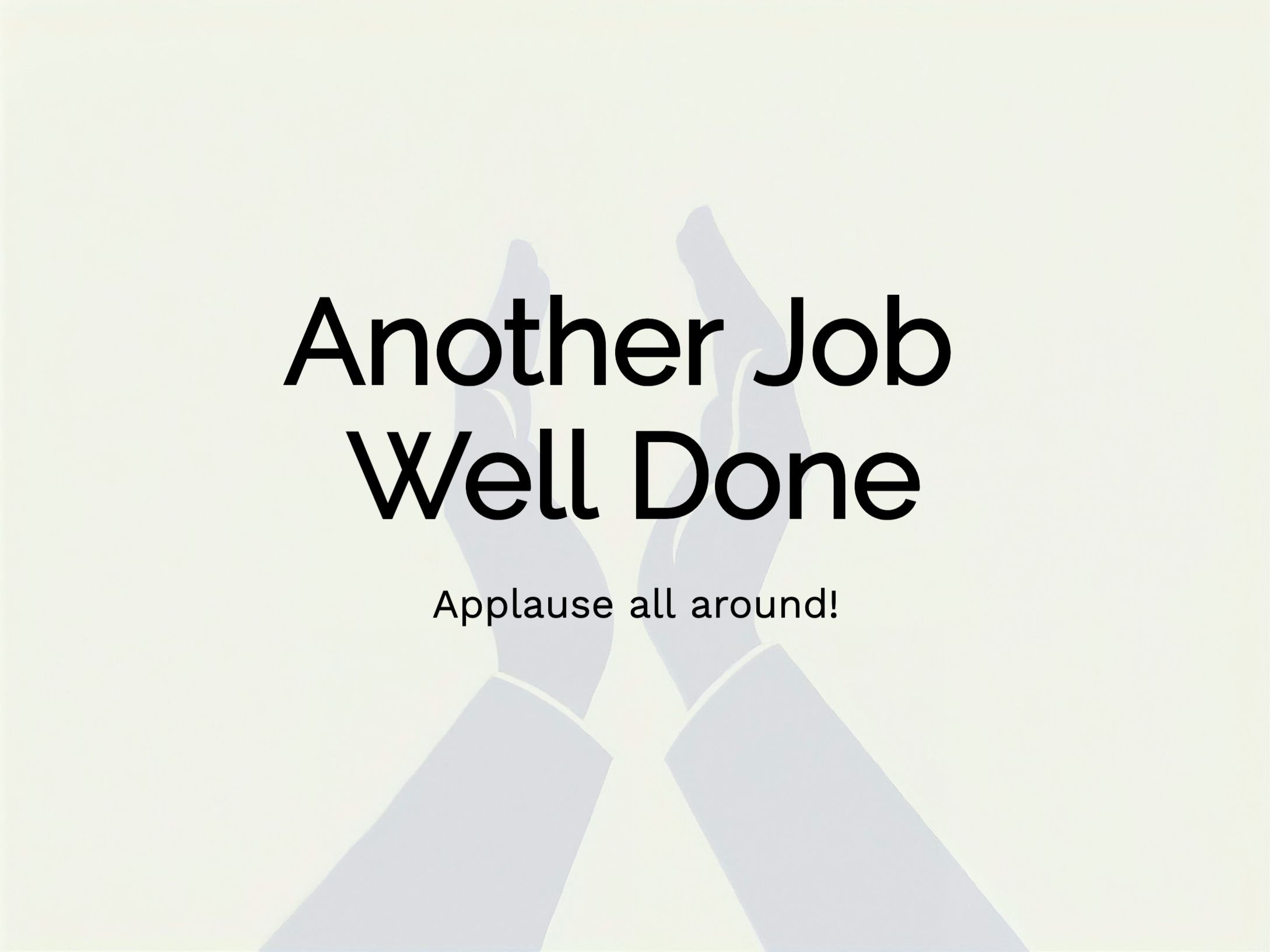 Round of Applause eCard Template