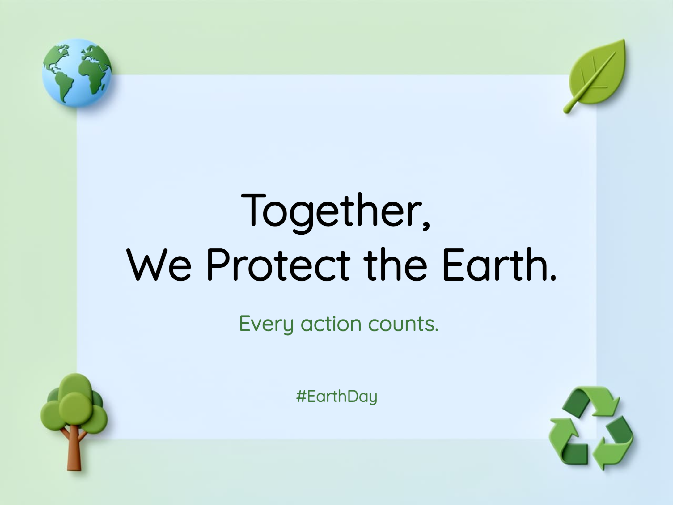 Caring for Our Planet eCard Template
