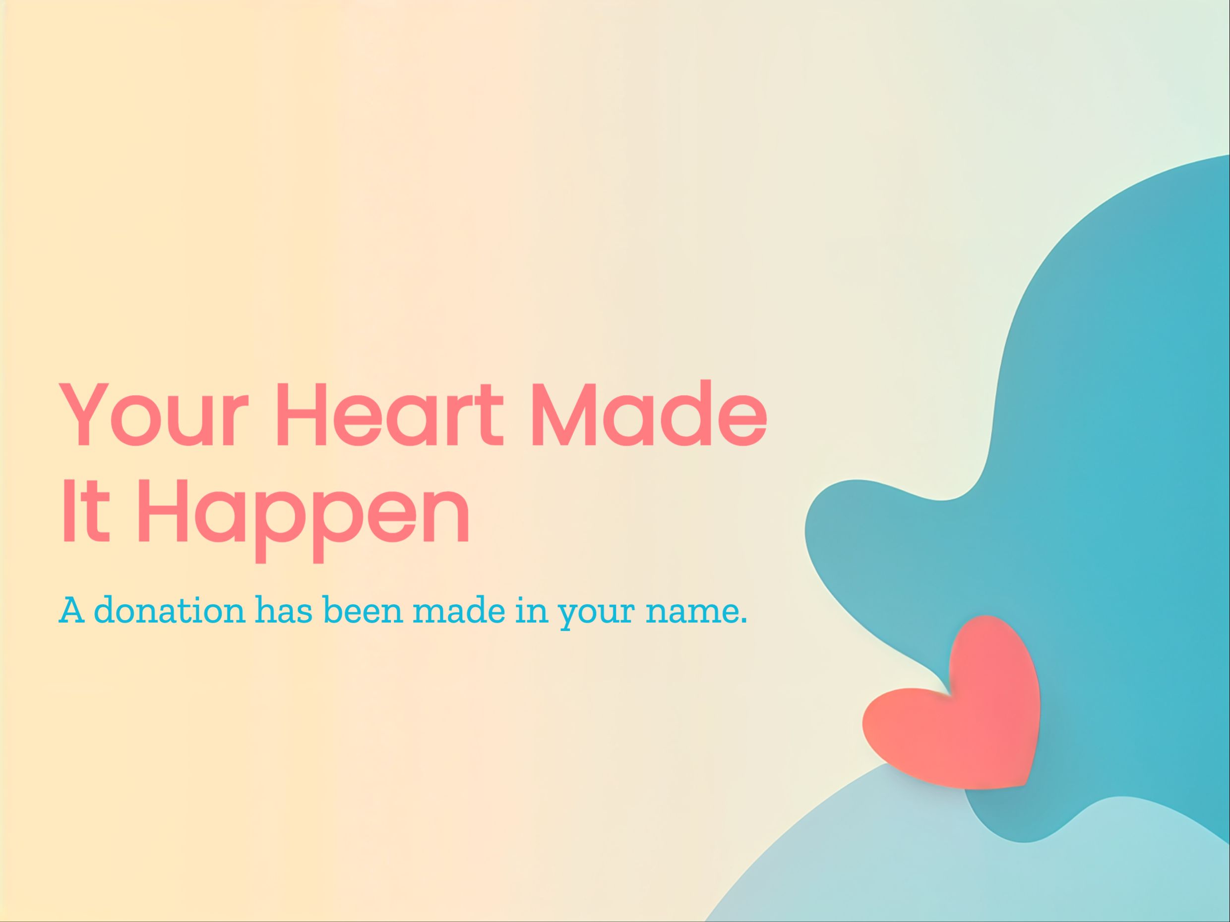 Giving Thanks eCard Template