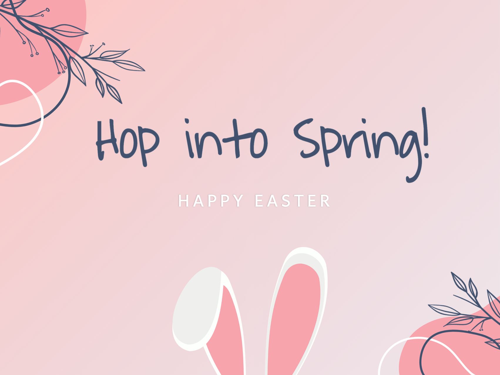 Blooming Joy eCard Template preview