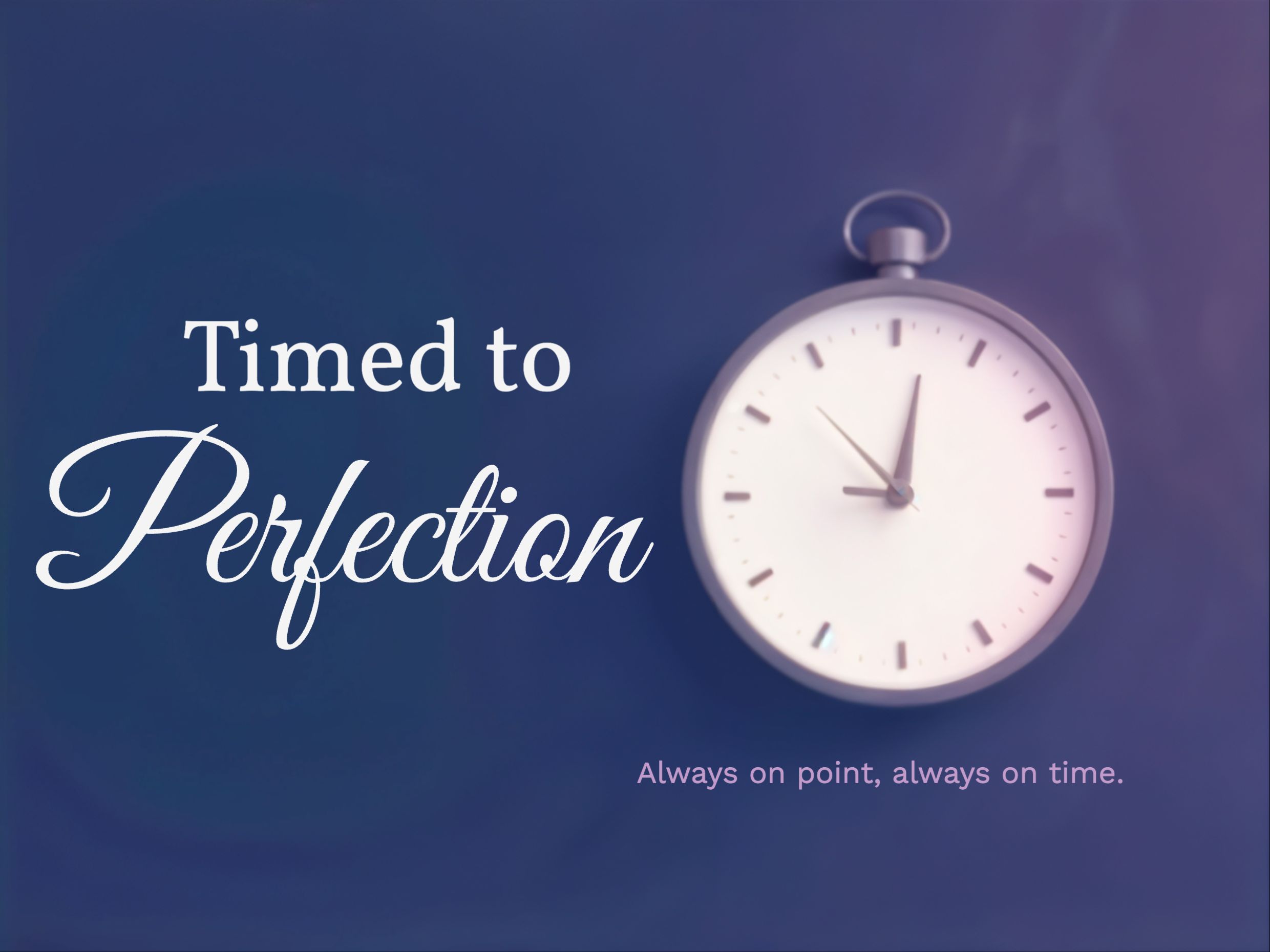 Timed to Perfection eCard Template