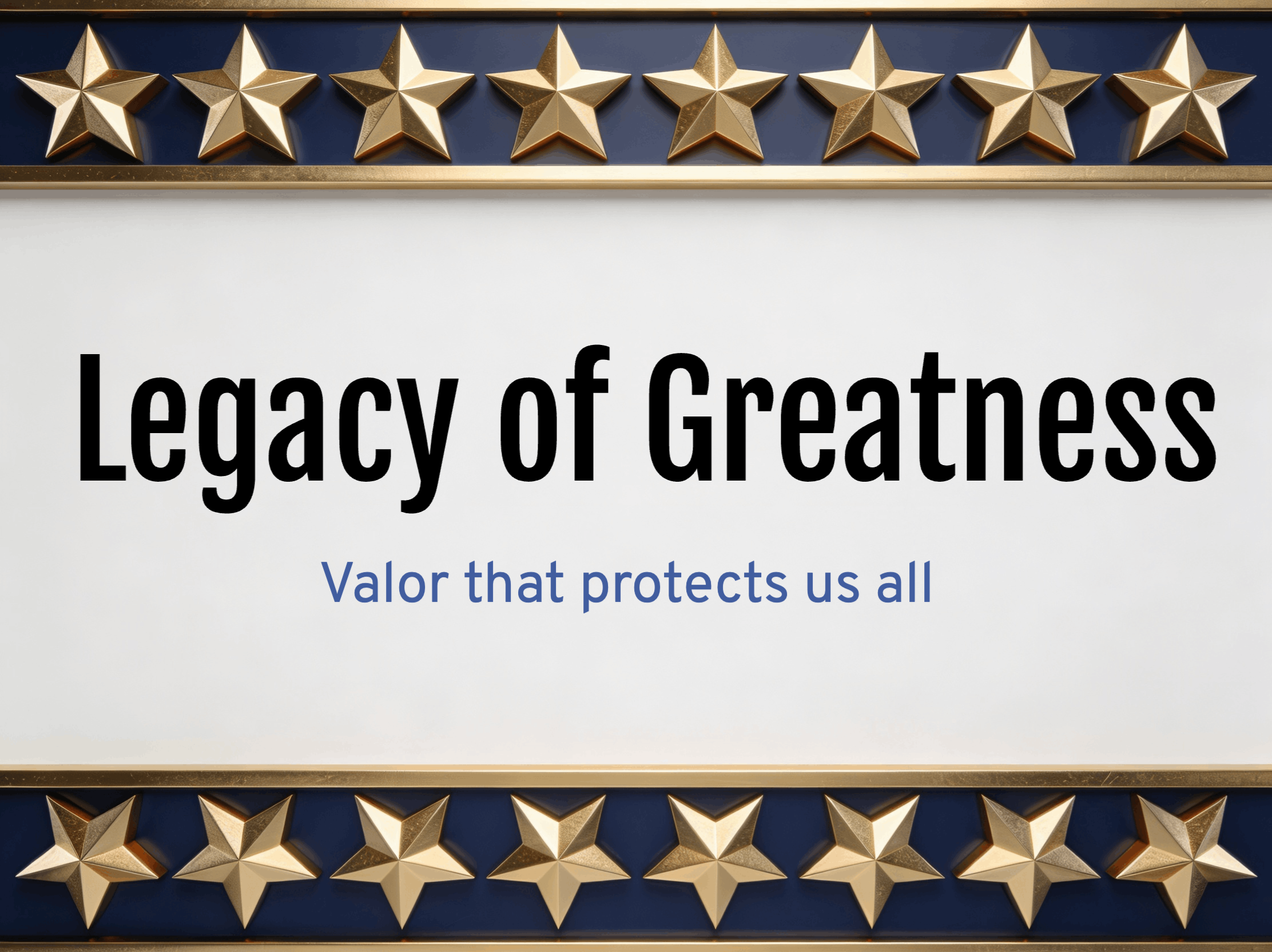 Stars of Valor eCard Template