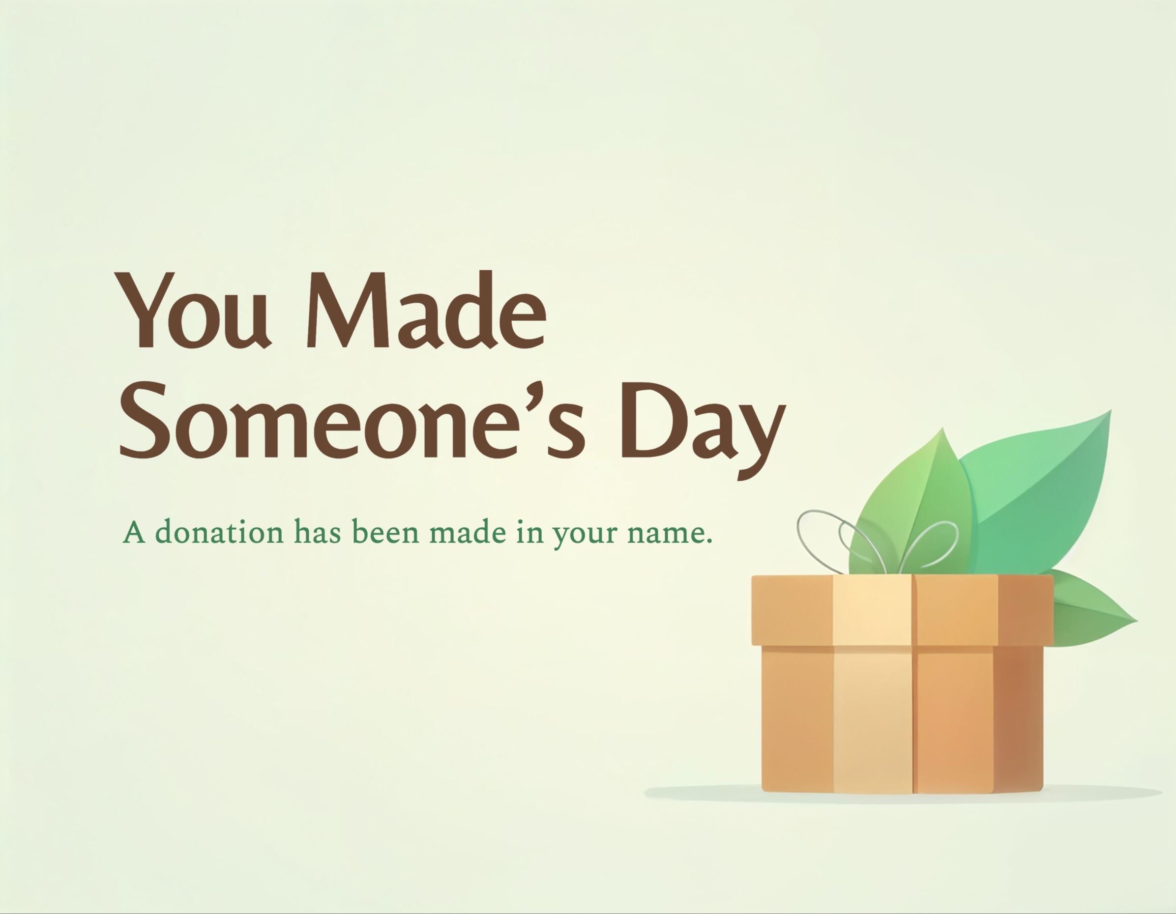 The Gift That Gives Back eCard Template