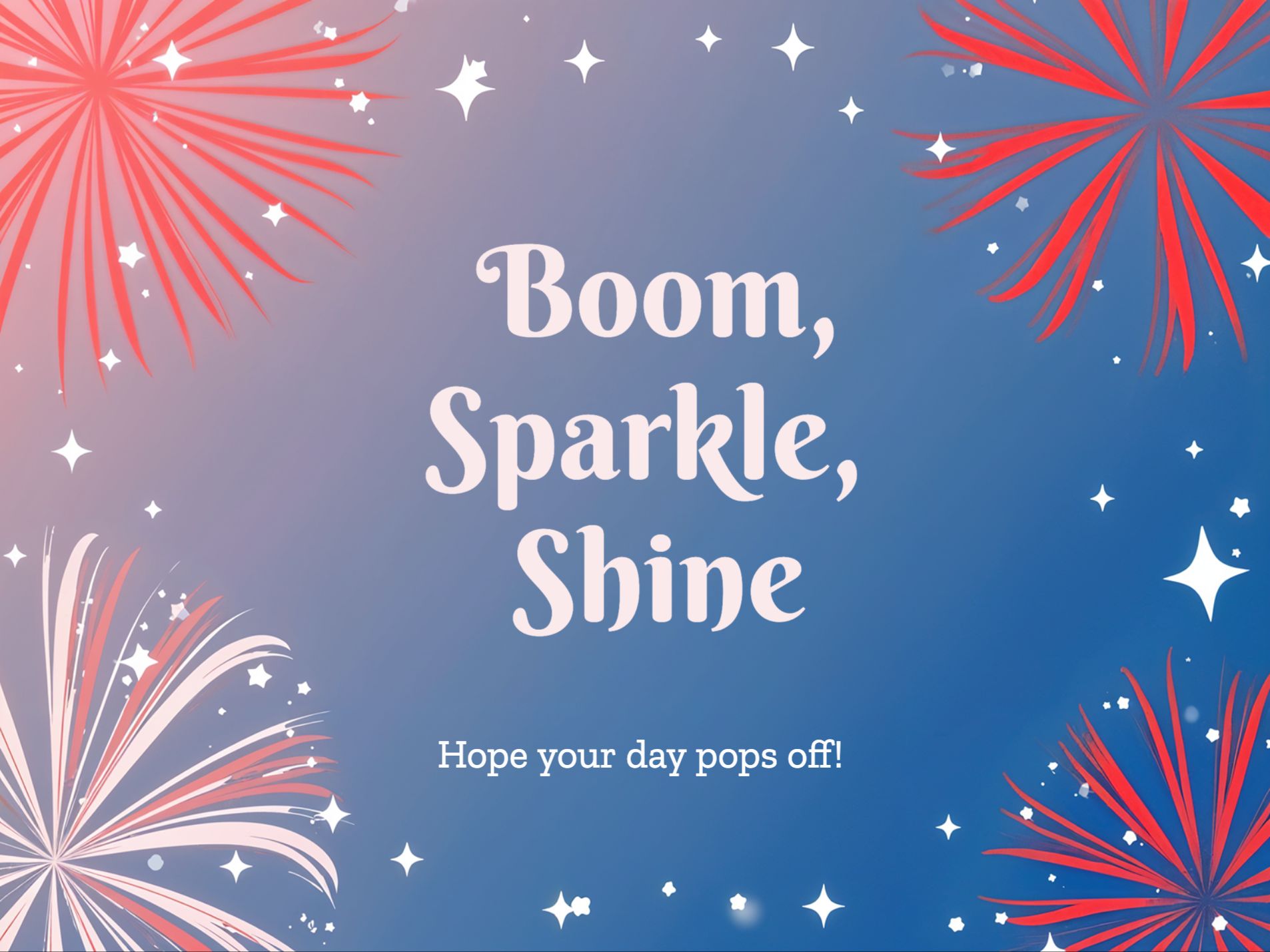 Fireworks & Freedom eCard template preview