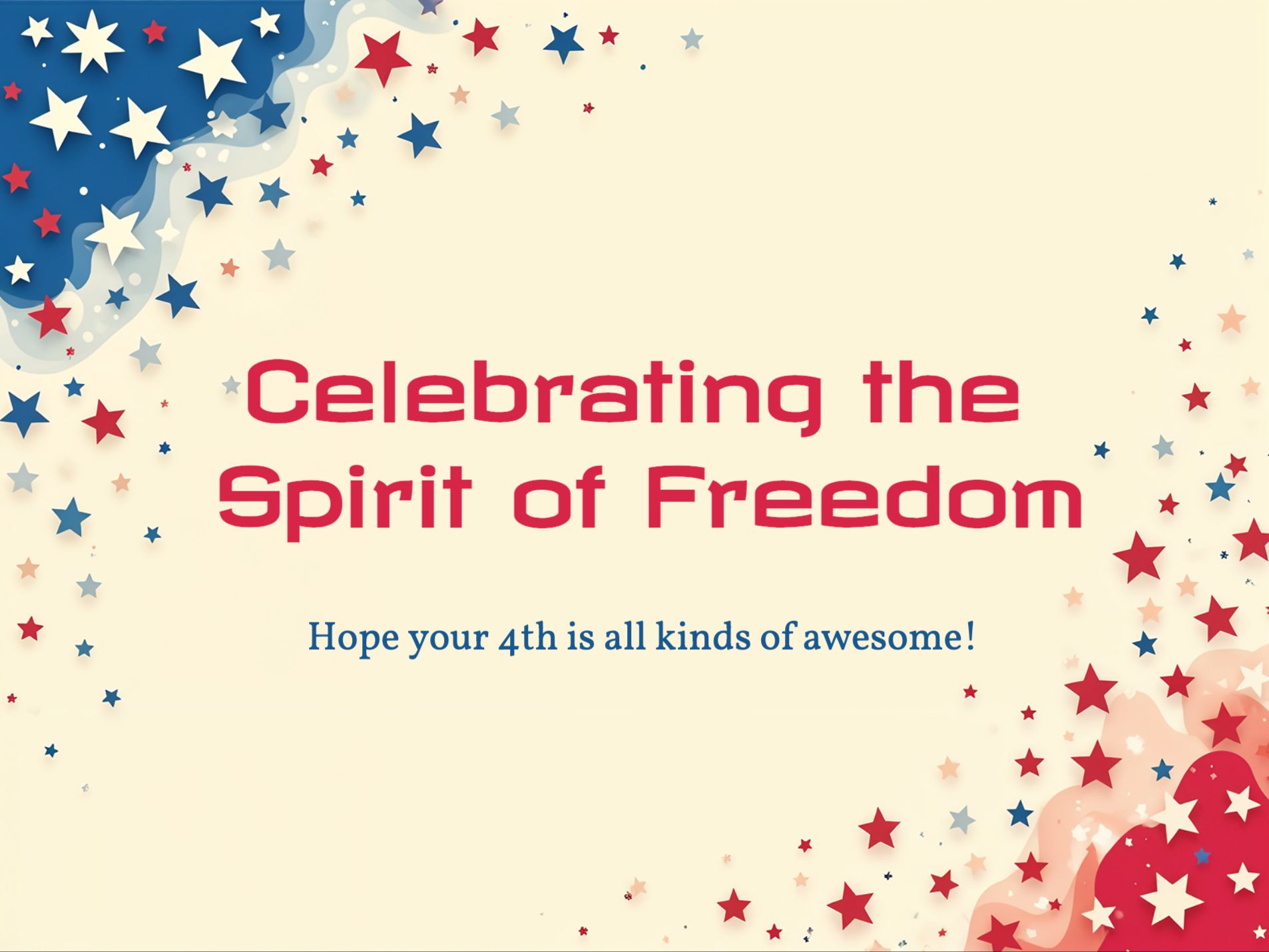 Land of the Free eCard template preview